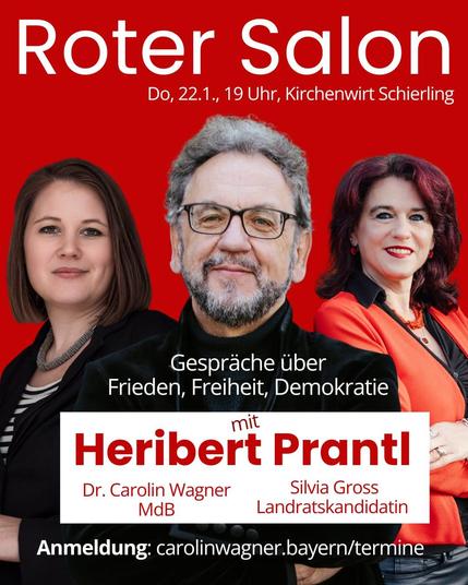 Heribert Prantl mit Silvia Gross und Caro Wagner 